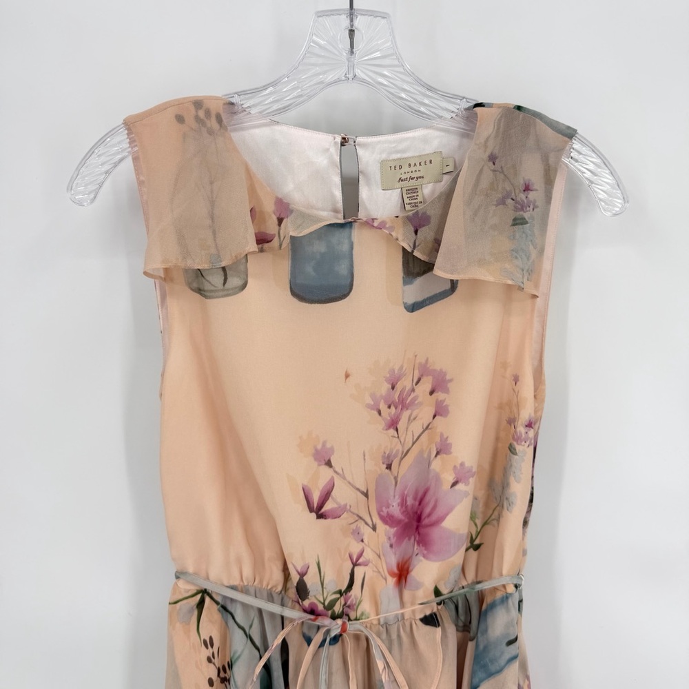 Ted Baker London CHELSIE Water Bottle Print Dress Size 1, XS - Picture 4 of 14
